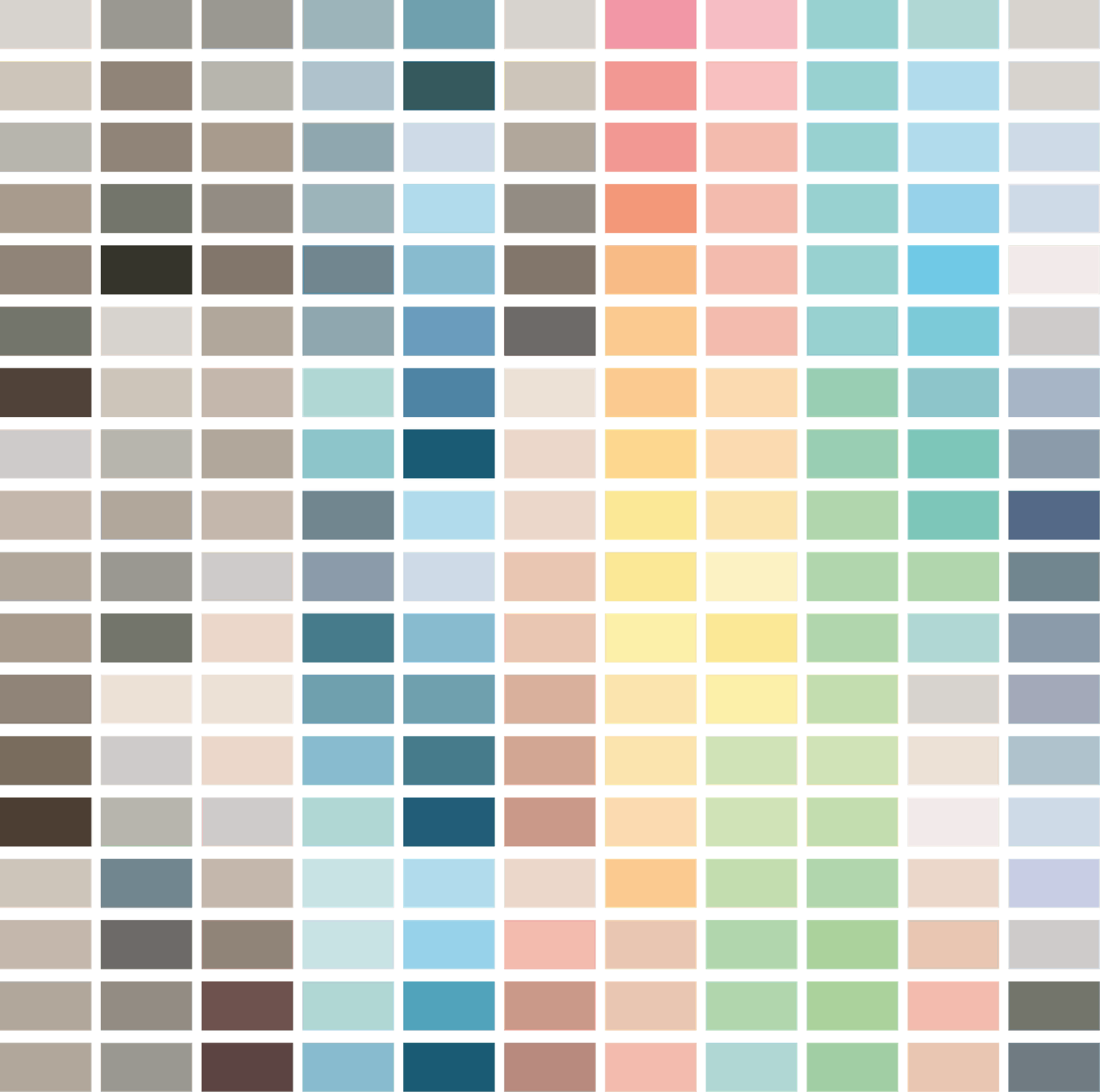=Tabella di colori della gamma colorPLUS per tinte da esterno