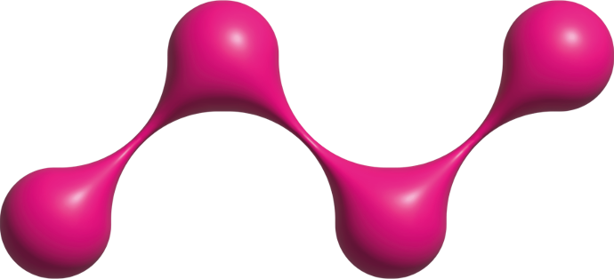 =Molecola fucsia che rappresenta intonaci per superfici resistenti e decorative