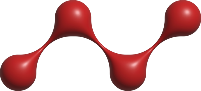 =Molecola rossa che rappresenta dispersioni esterne